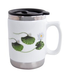 Andoutdoor AND30HP İçi Çelik Dışı Desenli Seramik Kupa Mug - Andoutdoor