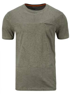Berg Map Erkek T-Shirt-YEŞİL - 1