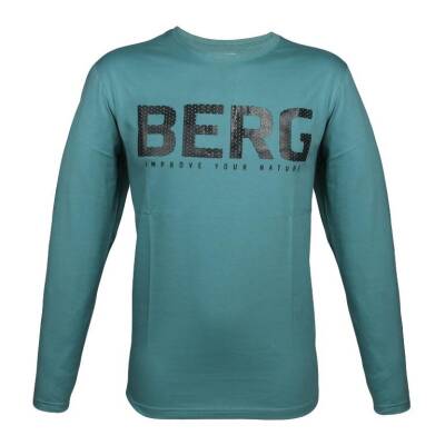 Berg Okmok Uzunkollu Erkek T-Shirt-MAVİ - 1
