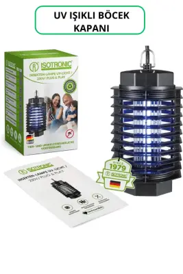 Böcek Lambası | Sessiz, Kimyasalsız ve 50 m² Etki Alanıyla Uçan Böcekleri Saf Dışı Bırakır - 8