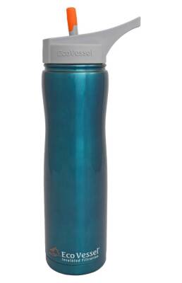 Eco Vessel Aqua Vessel Insulated Filtre Bottle Termos 0.70 Litre-MAVİ - 1