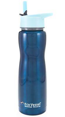 Eco Vessel Aqua Vessel Insulated Filtre Bottle Termos 0.75 Litre-TURKUAZ - 1