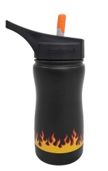 Eco Vessel Frost Kids Insulated Bottle With Straw Termos 0.40 Litre-SİYAH - Eco Vessel