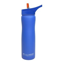 Eco Vessel Summit Insulated Steel Straw Bottle Termos 0.75 Litre-MAVİ - Eco Vessel