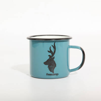 FreeCamp Campers Emaye Mug 350ml-MAVİ - 1