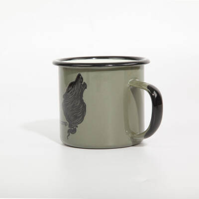 FreeCamp Campers Emaye Mug 350ml-YEŞİL - 2
