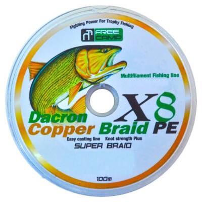 FreeCamp Copper 8 Braid 100m 0.33mm Olta Misinası - 1