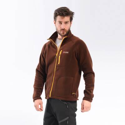 FreeCamp Man Full Zipper Fleece Polar-KAHVERENGİ - 1