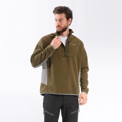 FreeCamp Man Half Zipper Fleece Polar-HAKİ - FreeCamp