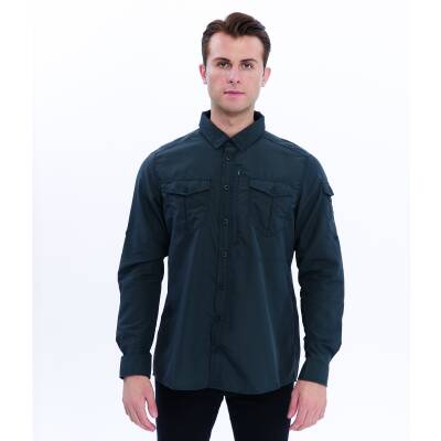 FreeCamp Odina Erkek Gömlek-GRİ - 3