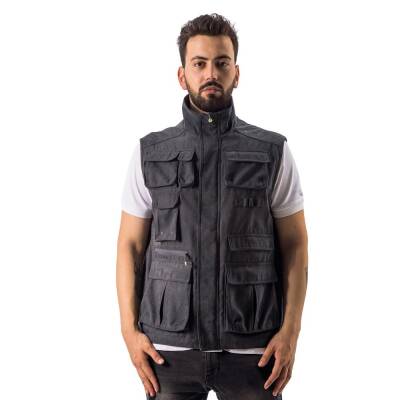 FreeCamp Vest Erkek Balıkçı Yelek-ANTRASİT - 1