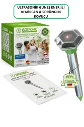 Güneş Enerjili Ultrasonik Kovucu – Kemirgen ve Sürüngenlere Karşı, 1000 m² Alanda Etkili - 1