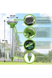 Güneş Enerjili Ultrasonik Kovucu – Kemirgen ve Sürüngenlere Karşı, 1000 m² Alanda Etkili - 4
