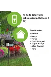 Hareket Sensörlü Çoklu Frekanslı Vahşi Hayvan Kovucu – Ultrasonik, Pil veya Adaptör - 6