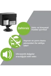 Hareket Sensörlü Çoklu Frekanslı Vahşi Hayvan Kovucu – Ultrasonik, Pil veya Adaptör - 2