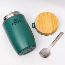 Igloo Bamboo Yemek Termosu 500ml-YEŞİL - 2