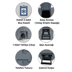 IGLOO CoreMAX 75 Tekerlekli Buzluk 75 Litre - 2