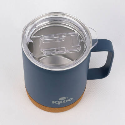 Igloo Cork Mug 350ml-MAVİ - 3