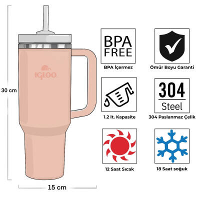 Igloo Stadler Thermo-Mug 1.2 Litre-SOMON - 4