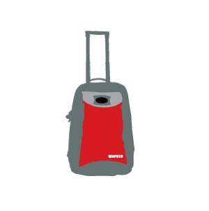 Jr Gear Wheeled Backpack Su Geçirmez Kabin Çantası-KIRMIZI - 1