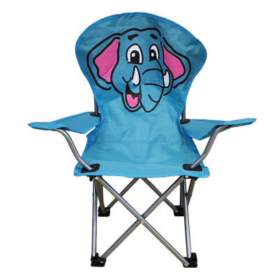 Katlanır Çocuk Sandalyesi Mavi - Fil Desen - 1