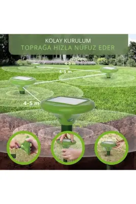 Kemirgen ve Sürüngenlere Karşı Güneş Enerjili Cihaz–Yılan, Fare, Köstebek İçin, 1250 m² Alan - 3