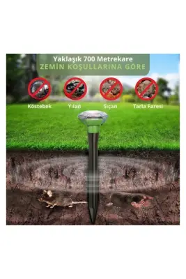 Kemirgen ve Sürüngenlere Karşı, Güneş Enerjili Hayvan Kovucu – 700 m², Fare & Yılan - 3