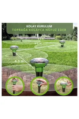 Kemirgen ve Sürüngenlere Karşı, Güneş Enerjili Hayvan Kovucu – 700 m², Fare & Yılan - 5