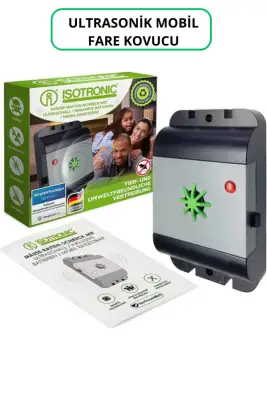 Mobil Ultrasonik Fare Kovucu – Pilli, 40 m² Alan (İlk Piller Dahil) - 8