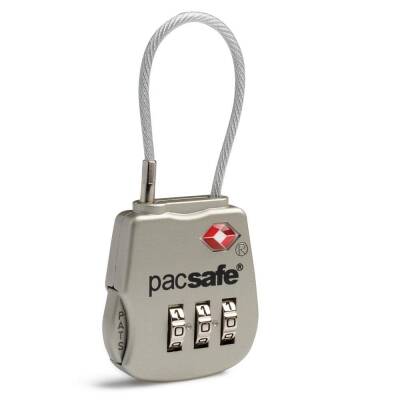 Pacsafe Prosafe 800 TSA Accepted 3-Dial Cable Lock Çanta Kilit - 1