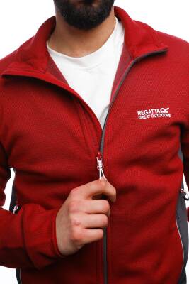 Regatta Highton Zip Fleece Erkek Polar-BORDO - 5