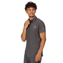 Regatta Kioga II Erkek Polo Yaka Gömlek-GRİ - Regatta