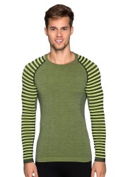 Thermoform Ultimate Merino Erkek Seamless Termal Sweatshirt YEŞİL - 1