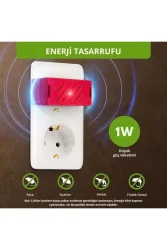 Ultrasonik Fare ve Sıçan Kovucu | Sessiz, Kimyasalsız, 30 m² Etki Alanı, Pratik Kullanım - 3