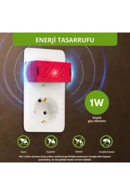 Ultrasonik Fare ve Sıçan Kovucu | Sessiz, Kimyasalsız, 30 m² Etki Alanı, Pratik Kullanım - 3