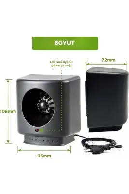Ultrasonik XL200 – Fare, Sıçan ve Haşere Kovucu | Sessiz, Kimyasalsız, 50 m² Etki - 1