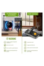 Ultrasonik XL200 – Fare, Sıçan ve Haşere Kovucu | Sessiz, Kimyasalsız, 50 m² Etki - 3
