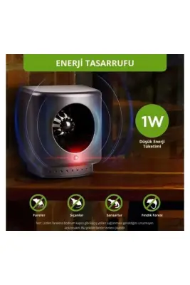 Ultrasonik XL200 – Fare, Sıçan ve Haşere Kovucu | Sessiz, Kimyasalsız, 50 m² Etki - 4