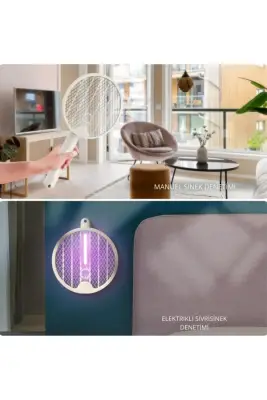 UV Işıklı Bataryalı Sinek ve Sivrisinek Öldürücü – USP Teknolojili - 5