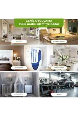 UV Işıklı Sinek Kapanı | Elektrikli, Sessiz, Kimyasalsız Sinek ve Sivrisinek Kovucu + Gece Lambası - 4