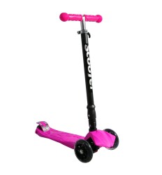 Xslide Işıklı Tekerlekli Scooter-PEMBE - 1