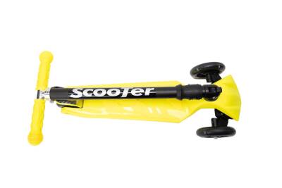 Xslide Işıklı Tekerlekli Scooter-SARI - 5